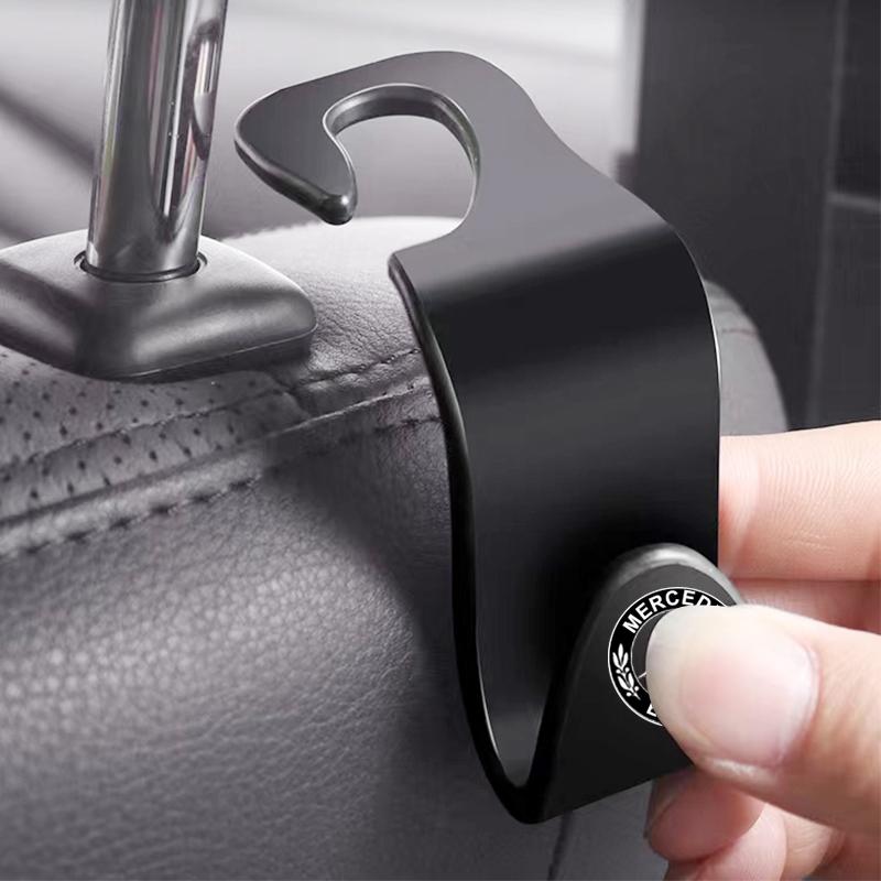 Hák na opěrku hlavy autosedačky Úložný věšák Doplňky do interiéru auta Pro Mercedes Benz AMG W177 W212 W213 W205 V177 W247 W176 GLA GLC X253 GLK Třída GLA