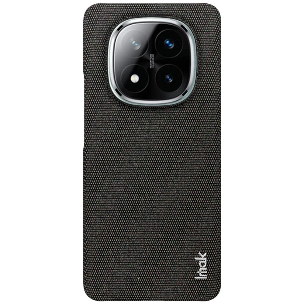 IMAK Série Ruiyi pro Xiaomi Redmi Note 14 Pro+ 5G Pouzdro Textilní Textura Kůže+PC Zadní Kryt Telefonu
