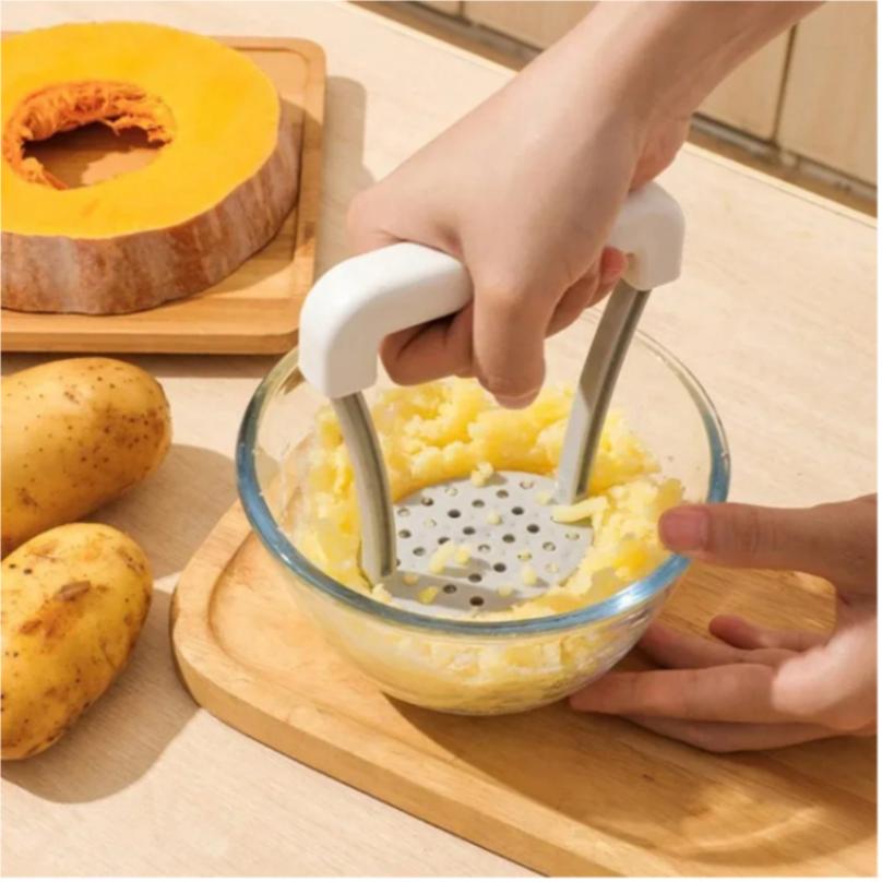 Manual Potato Masher Durable Potato Ricer Kitchen Vegetable Masher With Non-Slip Handle Fruit Juicer Kitchen Gadgets