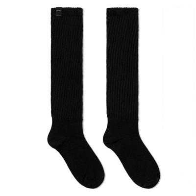 INJIACTIVE RIB KNEE SOCKS BLACK