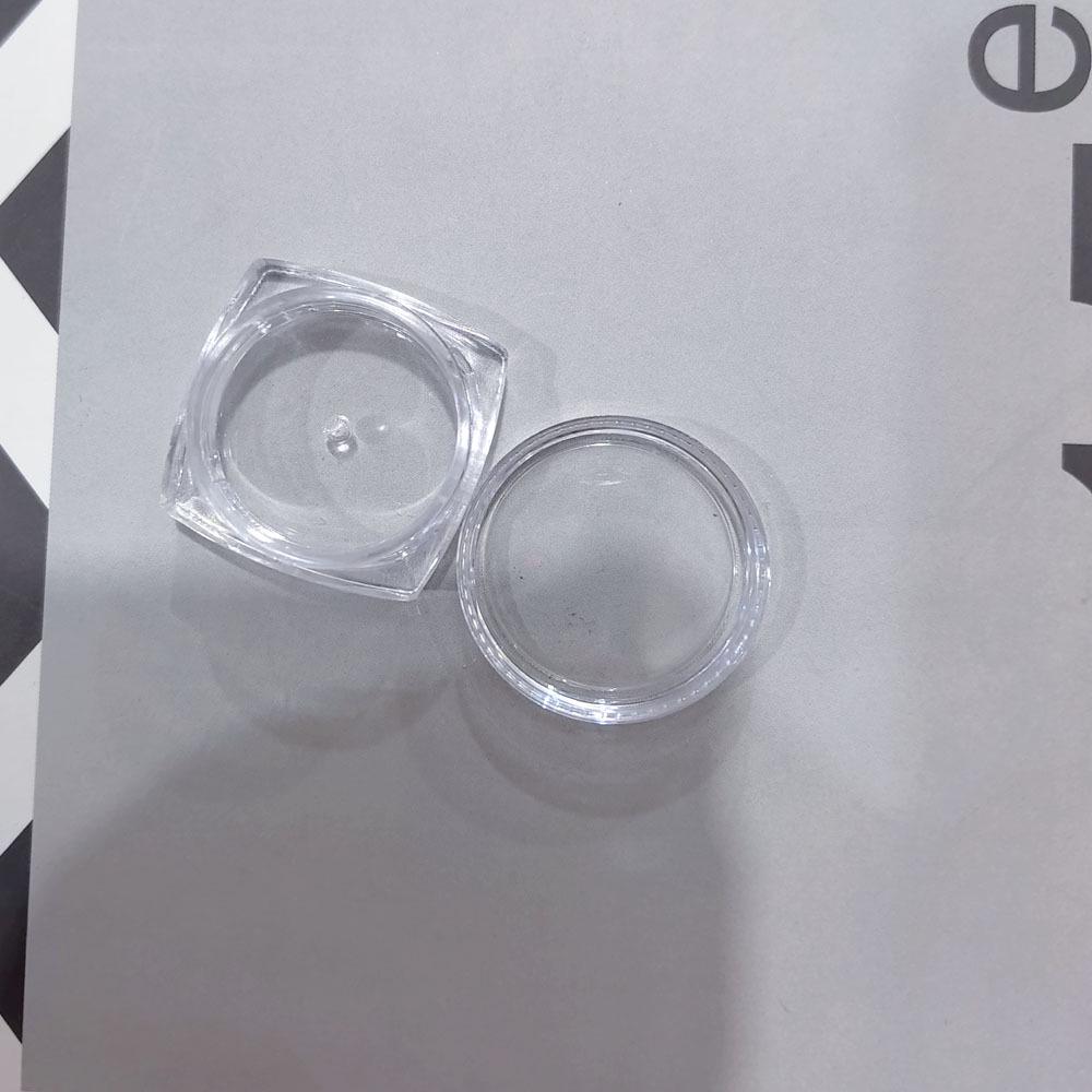 

Квадратные и круглые баночки с 3г глиттера для ногтей: Прозрачная пластиковая упаковка для образцов косметики и ювелирных изделий