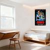Jaws Vintage Movie Poster Metal Tin Sign, Roy Scheider Robert Shaw Richard Dreyfuss, Great White Shark, Home Bar Man Cave Decor,