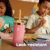 Stainless Steel Kids Tumbler with Straw Lid, 12oz (354ml), Dahlia Design, Insulated Water Bottle (Official Japanese Product)