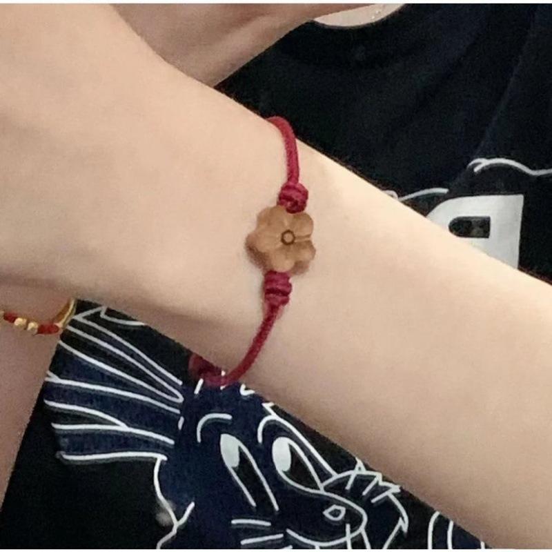 Mahogany flower hand rope student girlfriend weaving lucky life to give friends birthday gifts
