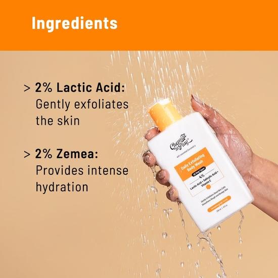 Chemist at Play Anti-Aging Body Lotion with 4% Retinol, Niacinamide & Zemea 200ml + Exfoliating Body Wash with Ceramides, 236ml