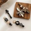 1 Set Fashion Hair Accessories Pearl Rhinestone Hairpin Bangs Clip for Girls Headdress Fixation Hairpin Women Hair Jewelry