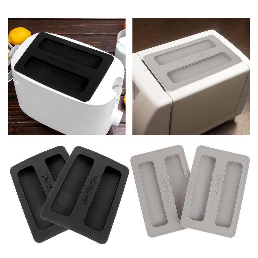 Set of 2 Universal Toaster Cover Toaster Machine Cover Silicone Material Toaster Lid Bread Maker Cover for Bread Maker