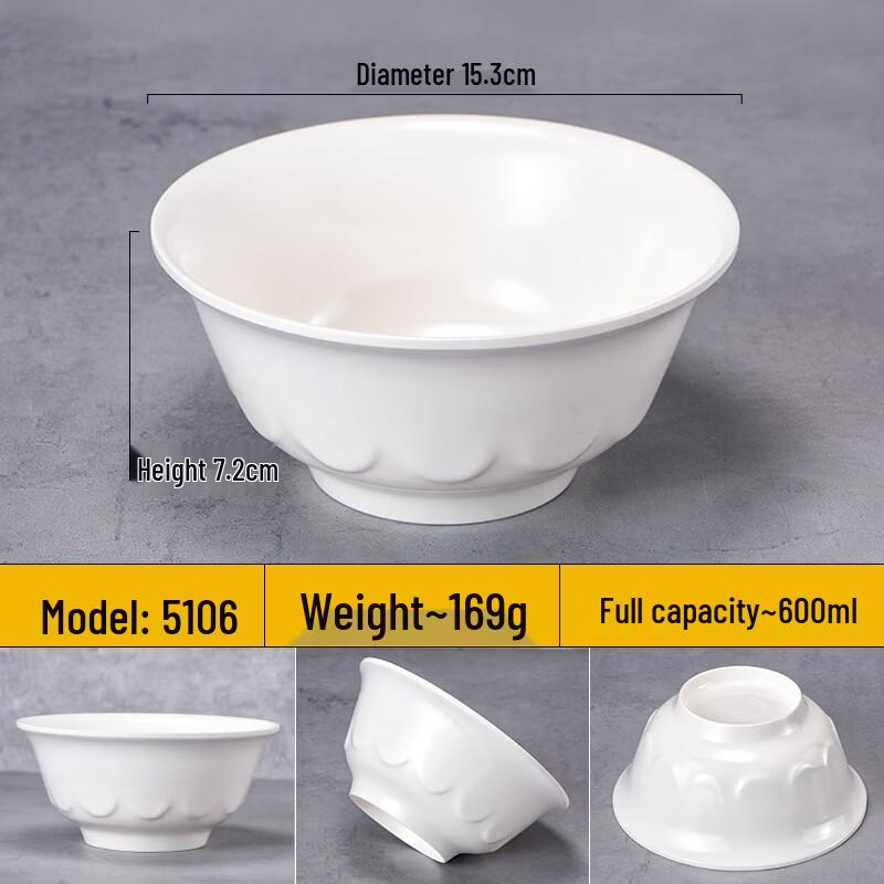 WUHE Melamine Lotus Design Soup Bowl
