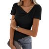 Women's Fashionable ,color Short,sleeved Top