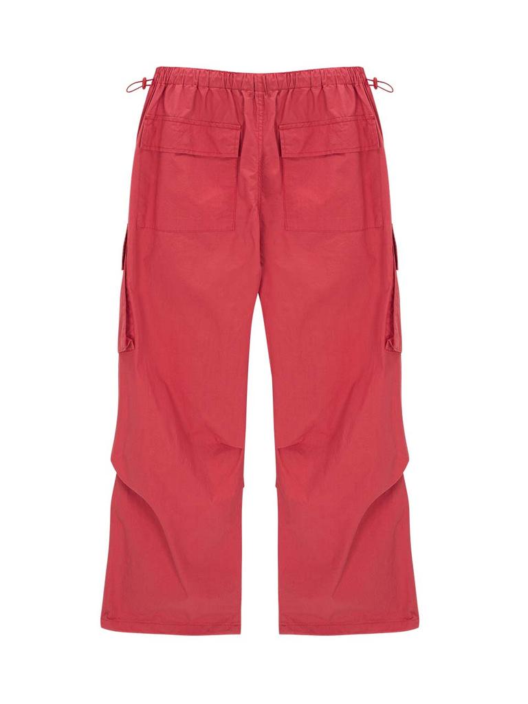 ASIF CALIE Parachute Cargo Pants Red