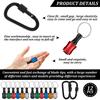 12Pcs Screwdriver Bit Holder 1/4 Inch Hex Shank Aluminum Alloy Bit Holder Keychain with 2 Carabiner Bit Holder Extension Bar