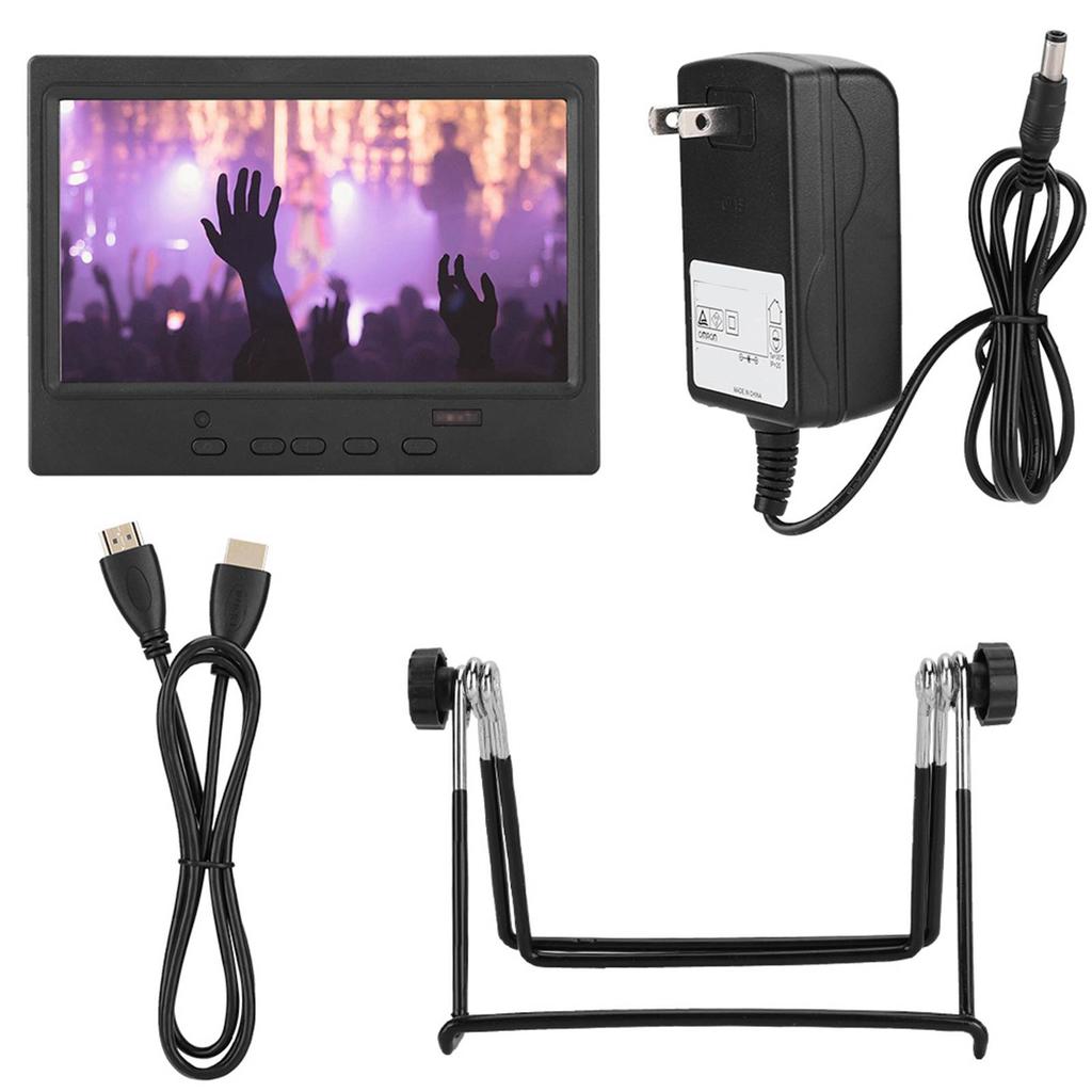 Monitor portatile da 7 pollici 1024x600 con display multifunzione, supporto ingresso HDMI VGA AV