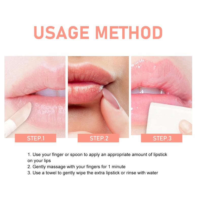 Eelhoe Lip Scrub Fruit Strawberry Orange Honey Brightening Exfoliating Deep Cleaning Dead Skin Lipstick Moisturizing Lip Care