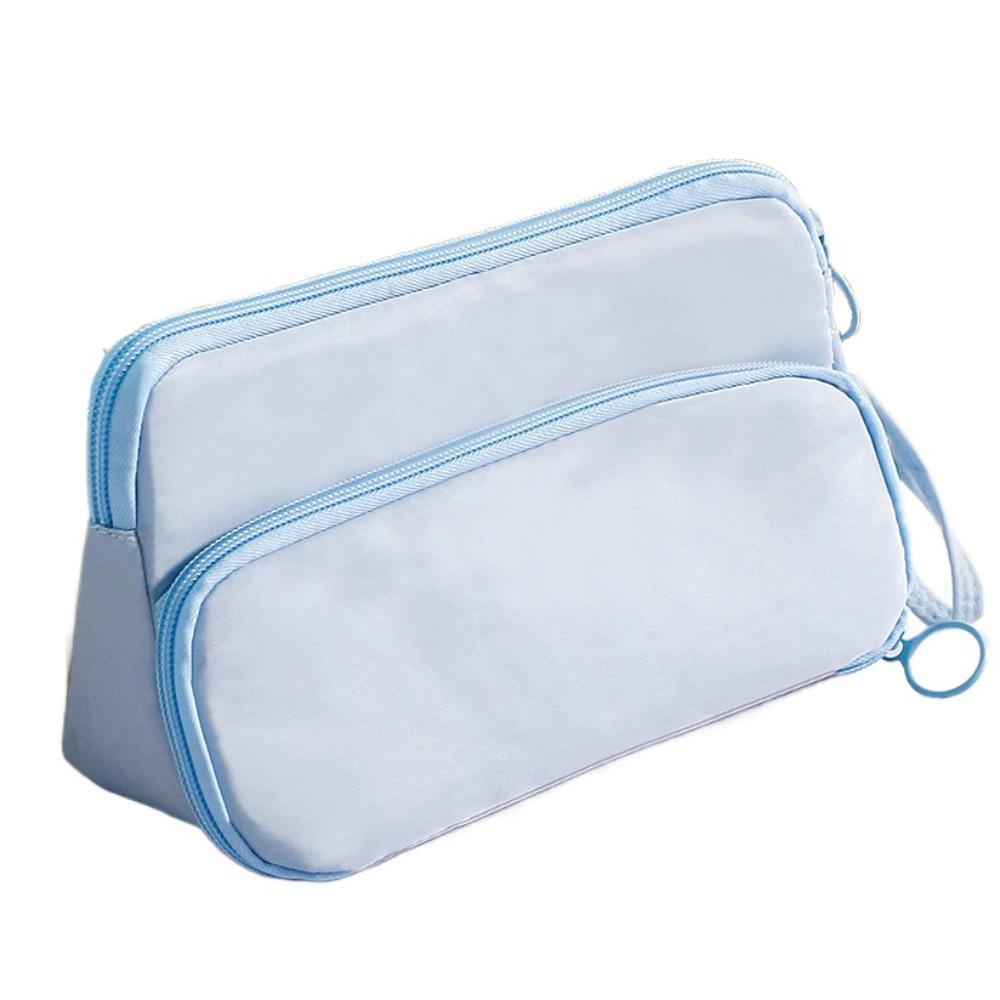 Double-layer Ladder Pencil Case Zipper Stationery Bag Organizer Supplies Kawaii Pencil Bag  School