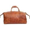 24" Leder Buffalo Case Duffel Gepäcktasche, Gym Travel Tote Duffel, Overnight Weekender