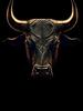 Men'S 3D Print Bull Head Graphic T-Shirt,Round Neck,Short Sleeves,Loose Casual Streetwear,Perfect for Summer.