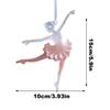 Transparente Schneeflocken Ballettmädchen Elch Anhänger Ornamente Hängende Verzierungen Zubehör Weihnachtsgeschenke Weihnachtsbaumdekor Anhänger