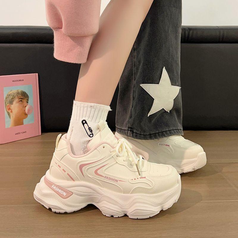 New women's shoes versatile platform ins dad shoes autumn high-value small fragrant sports casual shoes