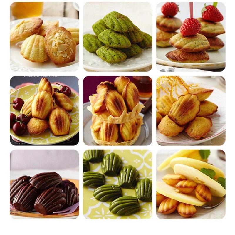 18 Cavities Mini Food Grade Madeleine Silicone Cake Mold Cookie Mold DIY Shell Baking Pan Mould Kitchen Bakeware Accessories