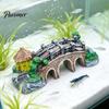 Non-Toxic Fish Accessories Aquarium Bridge Ornament, Arch Miniature Tank Decor, Resin Landscape Decor Mini Model for Terrarium, Fairy Garden
