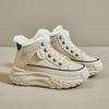 Trendy High Top Cotton Shoes for Autumn and Winter 2024 New High Top and Plush Warm and Versatile Casual Sports Women's Shoes