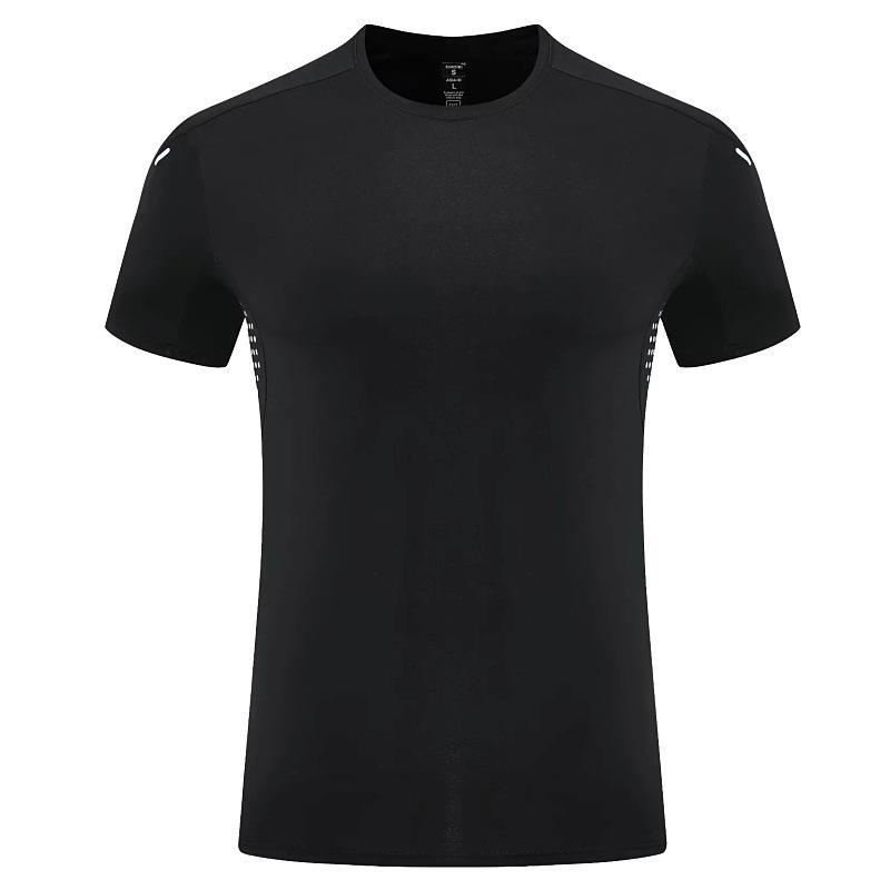 Short-sleeved t-shirt men's summer thin breathable mesh fitness clothes quick-drying high-elastic running top