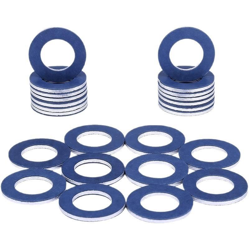 

Drain Plug Washer Compatible with Toyota Lexus Oil Drain Plug Gasket Replacement Durable Metal Material High Performance Seal Ring for Engine Oil Pan S синій