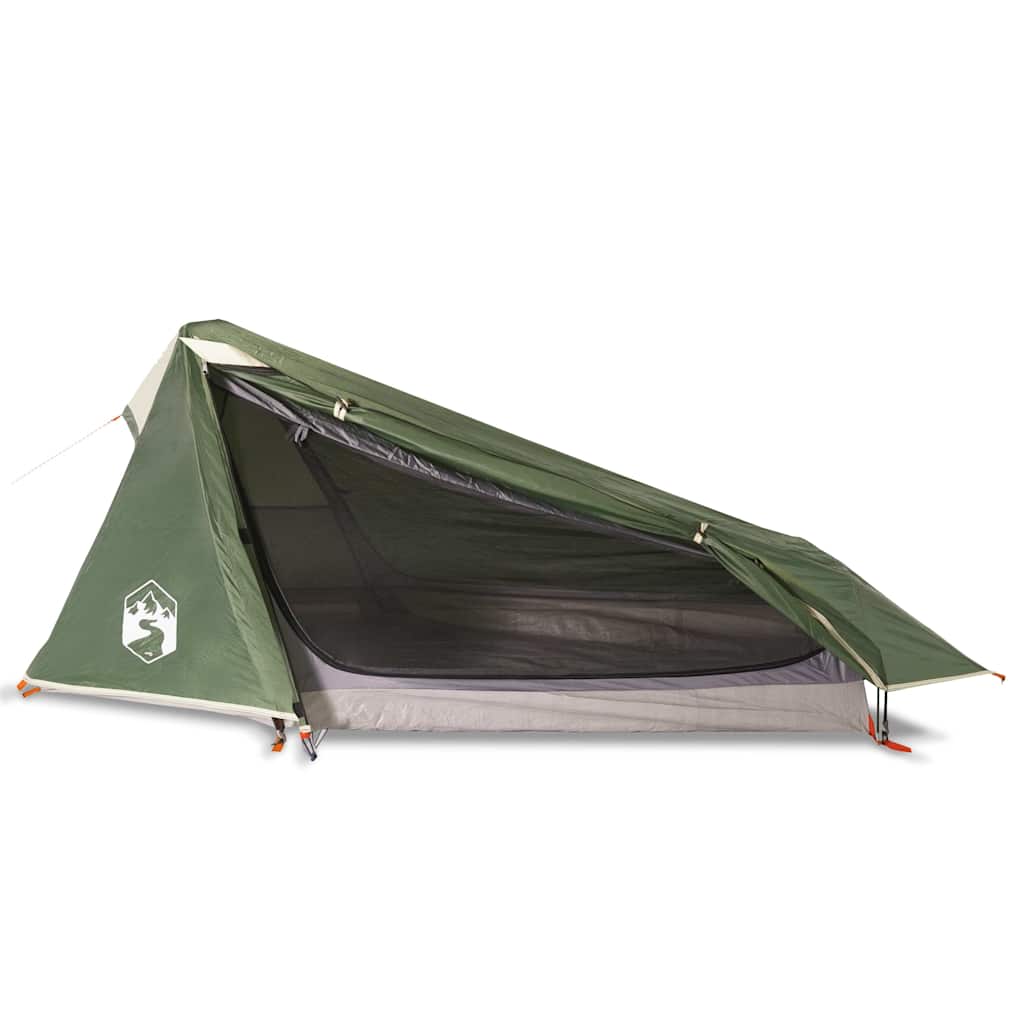 1 Person Tunnel Tent Green Waterproof