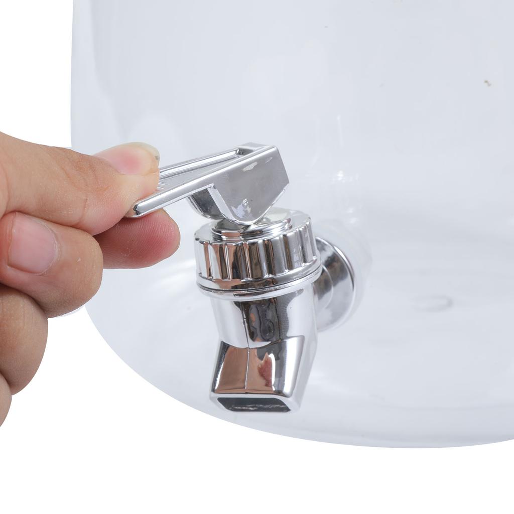 Getränkebehälter mit großem Fassungsvermögen, galvanisiertem Zapfhahn, auslaufsicherem Design und robustem PET-Kunststoff für Veranstaltungen und den Heimgebrauch