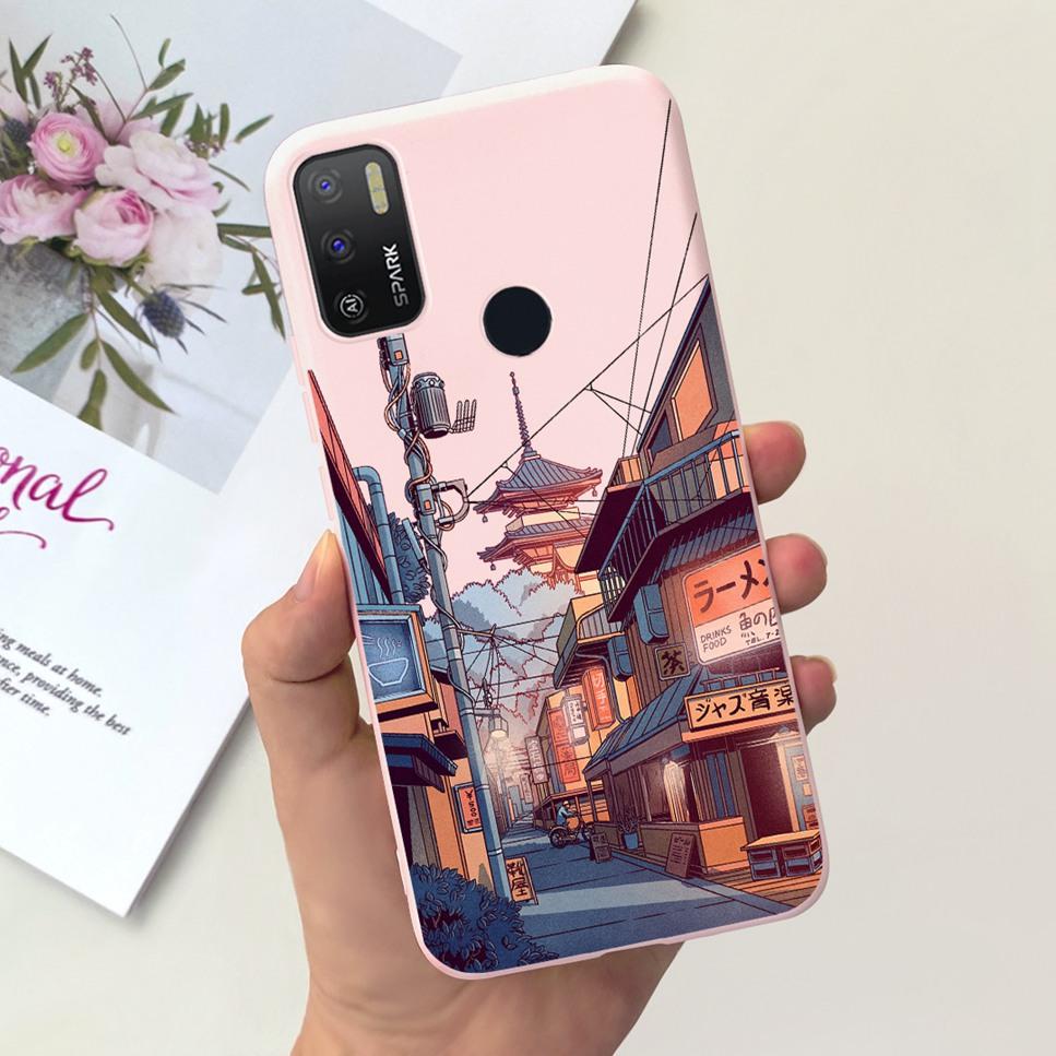 For Tecno Spark 5 Air 7.0" Case Space Astronaut Cute Cat Soft Silicone Cover For Tecno Spark5 Air KD6a Bumper Phone Case Coque