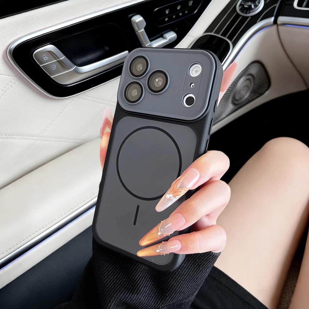 The window becomes larger in seconds, suitable for iPhone17promax skin-sensitive magnetic mobile phone case, Apple 16 contrasting color 15 protective