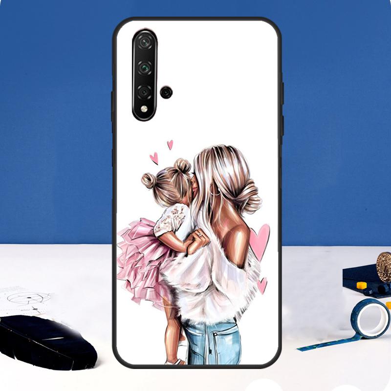 Mom and Daughter Case For Huawei P30 Pro P20 P40 Lite Nova 9 10 SE 11 3i 7i 8i 11i Y91 Y60 Y70 Y61 Y90 Cover