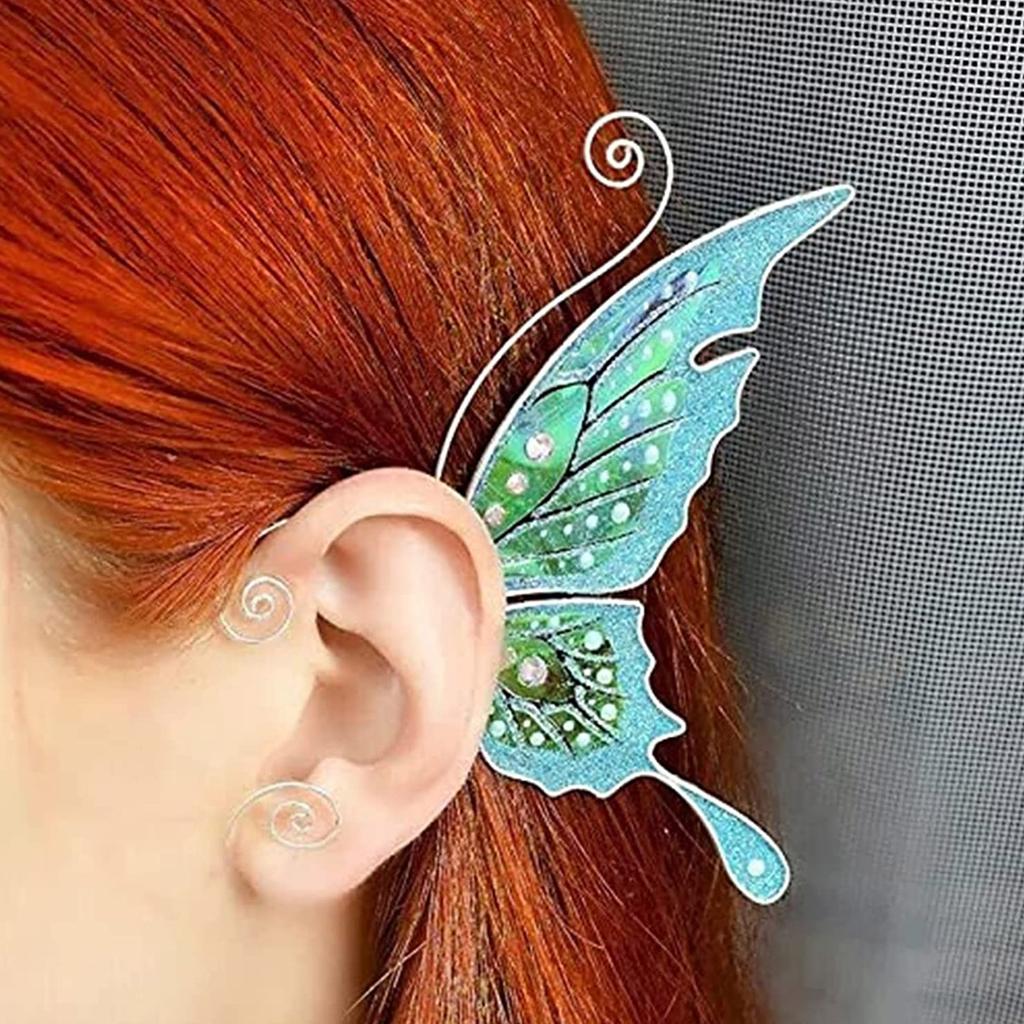 Butterfly Ear Cuff Clip On Earrings No Piercing Needed