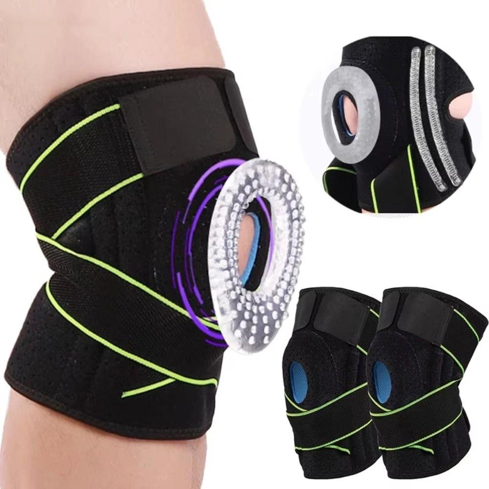 Side Stabilizers Meniscus Tear Support Pressurized Elastic Knee Support  Sports Activities