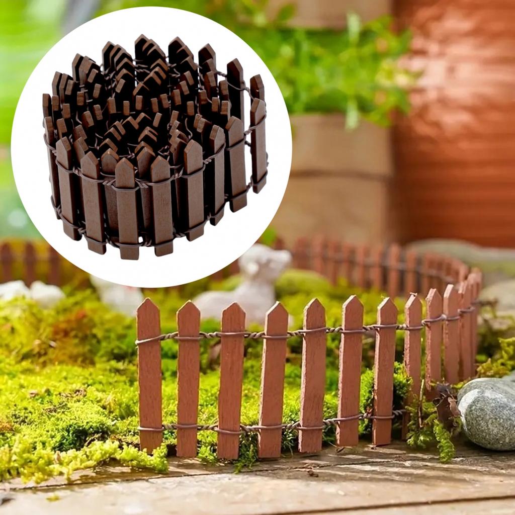 Fence 5*100cm Creative DIY Decoration Garden Home Landscape
