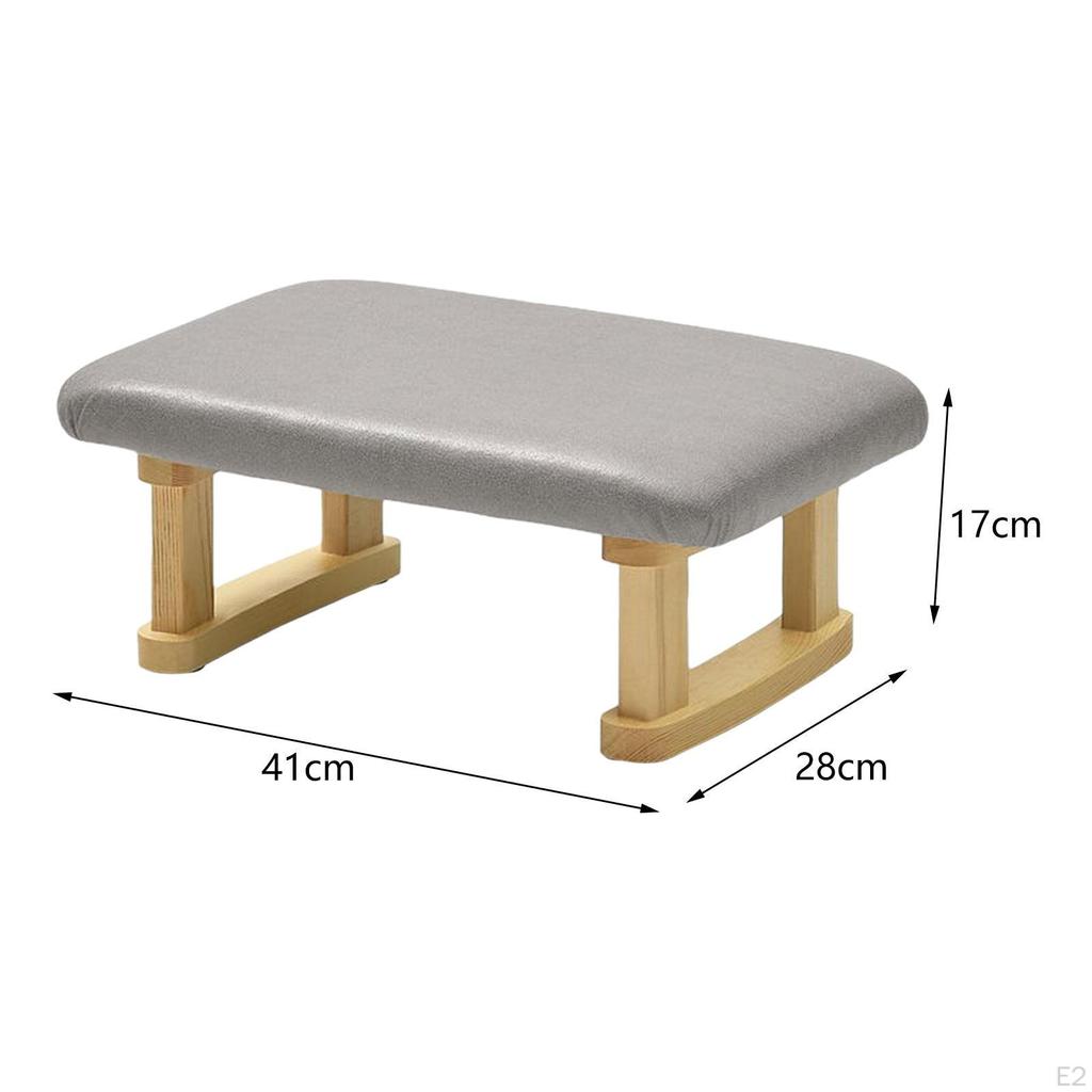Schicker Holzbein Hocker für die Wohnungsdekoration