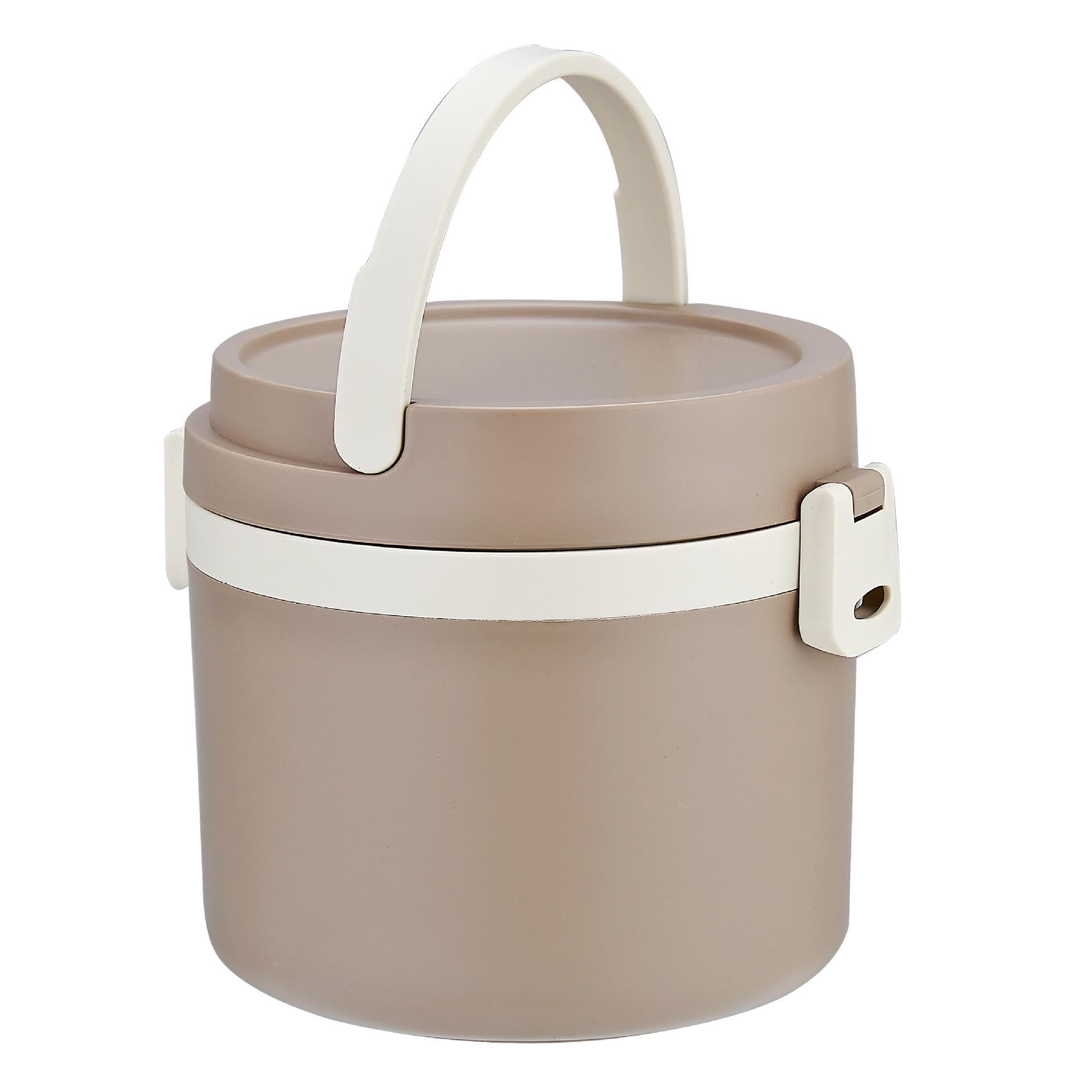 

304 Stainless Steel Insulated Lunch Box - Multi-layer Portable Bento Carrier for Office Workers & Students Single Layer (Foam) 1200ml
