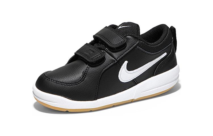 Nike Pico 4 Abrasion Resistant Low top Toddler Shoes Black White Infant And Toddler 454501-023