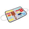 Activity Sensory Board Portable Zip Button Basic Skills Foldable Sensory Board with Carry Handle