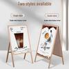 Wooden Display Stand: Original Wood Color, 60x80 Single-Sided, 60x90 Double-Sided, Billboard Promotion Stand