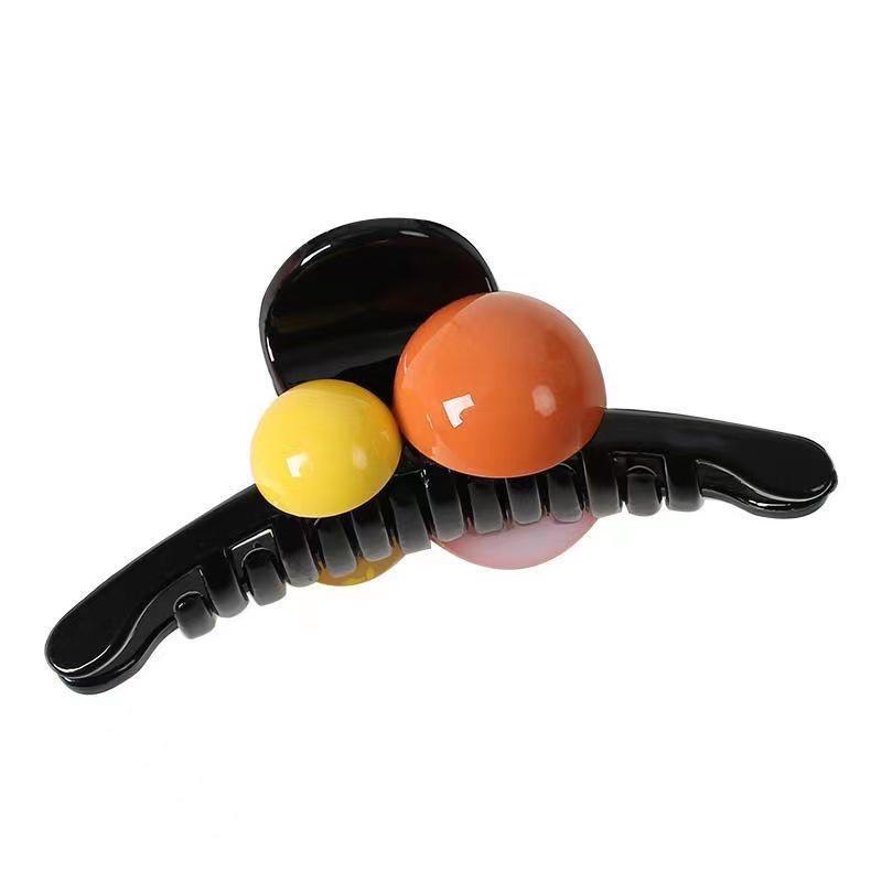 Small Women's Summer Hair Claw Clip - Plastic Shark Clip for Volume & Style Hairpin