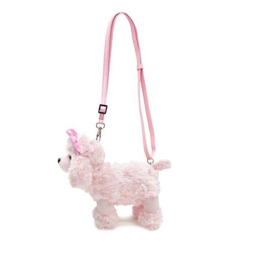 BESTEVER Mini Pouch Plush Dog Pouch Pink Poodle 46068