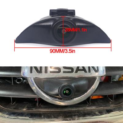 CCD AHD HD 1080P Araç logosu Nissan Xtrail T30 Tiida Qashqai J10 J11 Pathfinder March Patrol için Araba Ön Görüş Kamerası