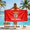 Custom Text Beach Towel, Soft Absorbent Swimming Multi-use TowelBenfica FC