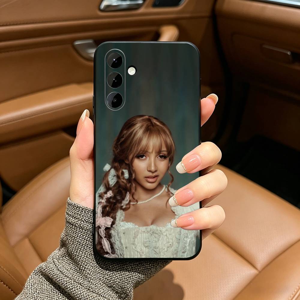 Street Mix PinkPantheress Phone Case For Samsung Galaxy A73,A71 A72,A70,A53,A52,A51,Soft Silicone Black Cover