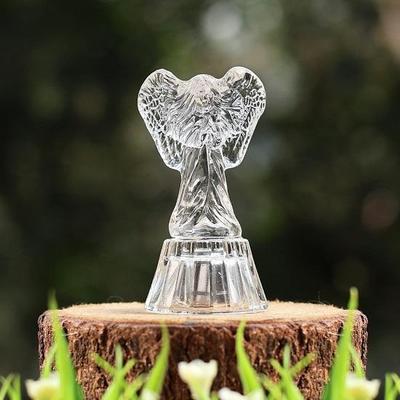 Feng Shui Szklany Anioł Przedmioty Vastu do Domu na Pieniądze, Szklana Figurka Anioła, Anioł na Szczęście i Dobrobyt