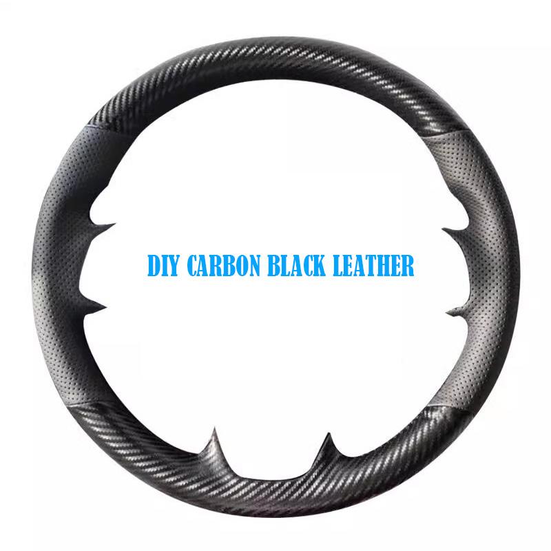 For Mazda RX-8 RX8 2004-2008 ize Hand-stitched Fully Covered Red Leather Car Steering Wheel Cover Car Interior