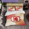 Biancheria da letto a tema Middlesbrough FC Set 3 Pezzi Copripiumino Biancheria da letto Decorativa per Camera Adolescenti Decorazione Casa