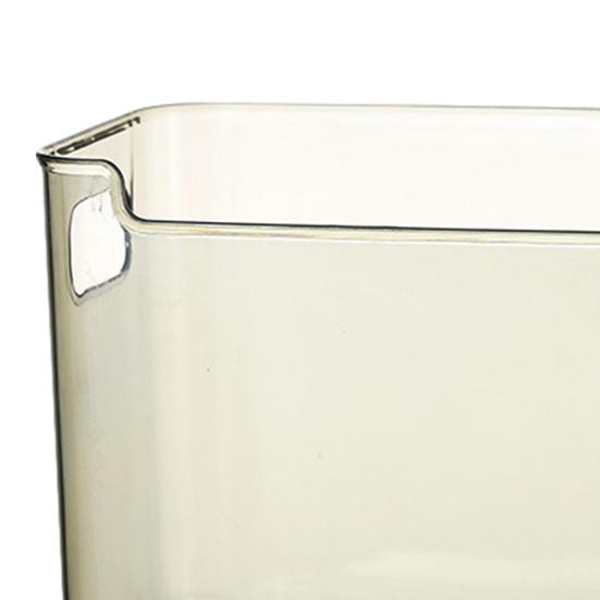 Boîte de rangement pour porte latérale de réfrigérateur Bacs de rangement en plastique transparent Empilables Organisateur de cuisine pour viande Snacks et Boissons