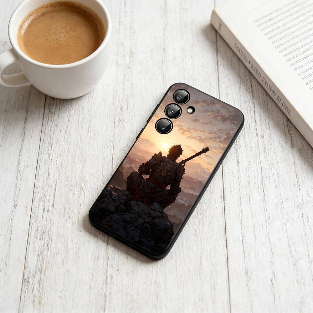 Black Myth Wukong Phone Case Black Silicone Soft For Samsung Galaxy A73,A72,A71,A70,A53,A52,A51